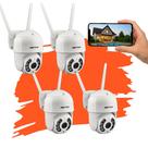 Kit 4 Câmeras Jortan Wi-fi Externa Hd Com Visão Noturna