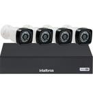 Kit 4 Câmeras Segurança 1080p Full Hd Dvr Intelbras 4 canais