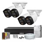 Kit 4 Câmeras Segurança Color 1080p 2.8mm Dvr Intelbras 1tb