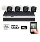 Kit 4 Cameras Segurança Full Hd 1080p Dvr Intelbras Mhdx 3004 Kit 4 Cameras Segurança Full Hd 1080p Dvr Intelbras Mhdx 3004