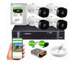 Kit 4 Câmeras Segurança Intelbras 1120 Vhc Hd 1Tb