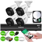 Kit 4 Câmeras Segurança VHD 1220 B Full Color Full HD 1080p Gravador iMHDX 3108 4Ch Com Hd 500Gb