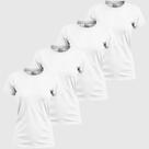 Kit 4 Camisa Camiseta Feminina Algodão Blusinhas Elegantes Basica Lisa Confortável