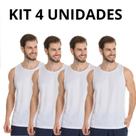 Kit 4 Camisa Regata 100% Poliéster academia Basica Regata Sublimação