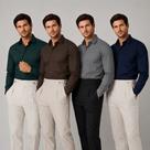 Kit 4 Camisa Social Masculina Manga Longa Slim Tecnologica Não Amassa e Estica Elegante Para Trabalh Kit 4 Camisa Social Masculina Manga Longa Slim Tecnologica Não Amassa e Estica Elegante Para Trabalh