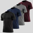 Kit 4 Camiseta Masculina Dry Fit Esportiva Gola Redonda Manga Curta