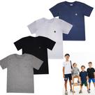 Kit 4 Camisetas Manga Curta Juvenil Menino Lisa Roupa Verão Infantil Masculina T-shirt Básica Criança Tamanho 04-14