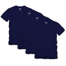 KIT 4 Camisetas Masculina Lisa Slim Algodão Premium Stock4U