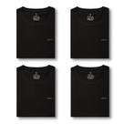 Kit 4 Camisetas Pima cor Preta