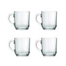 Kit 4 Caneca Aspen Diamante 300ml Café Chá Xícara