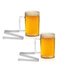 Kit 4 Canecas Chopp Com Cordão Acrílico