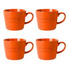 Kit 4 Canecas De Cerâmica Le Chef Para Chá Café 300ml Kit 4 Canecas De Cerâmica Le Chef Para Chá Café 300ml