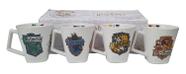 Kit 4 Canecas do Harry Potter Hogwarts 200mL Presente Geek