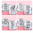 Kit 4 Canecas Meme Flork - Frases Divertidas