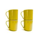 Kit 4 Canecas Plasticas Coloridas 400ml para Eventos Festas Escolas e Personalizaçao