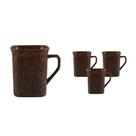 Kit 4 Canecas Quadrada Fibra Coco Green 250Ml