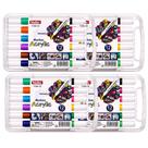 Kit 4 Caneta Marcador Pen Waterproof Marker Acrylic 12 Cores