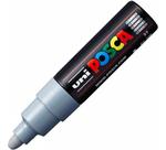 KIT 4 Caneta POSCA PC-7M Cinza Ponta Redonda 4.5 a 5.5mm