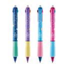 Kit 4 Canetas Gel 4 em 1 Apagável Fantasia 0.5mm Retratil Conjunto Escolar Colorido Fofo Aula Texto Cor da Tinta:Colorid