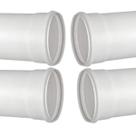 Kit 4 Cano Tubo Pvc Esgoto Branco 40mm 1 Metro Hidráulico Kit 4 Cano Tubo Pvc Esgoto Branco 40mm 1 Metro Hidráulico