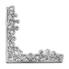 Kit 4 Cantoneira Arabesco Grande Decoração Caixas Bandejas Espelhos Vidro