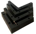 kit 4 cantoneira plástica cor preto elegante luxo para sofá moveis 18 x 2 x 5cm(altura)