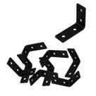Kit 4 Cantoneiras em L 5x5 cm Preto ou Branco Epóxi - Reforçadas e Discretas - NV700/720