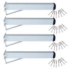 Kit 4 Cantoneiras Reforçadas para Pias Mão Francesa Branca 50cm Novoletto 180kg