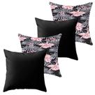 Kit 4 Capa de Almofada 40 x 40 Malha com Zíper Lisa e Estampada