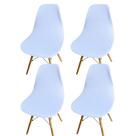 Kit 4 Capa de Cadeira Charles Eames Eiffel Pé Palito Malha Lisa Kit 4 Capa de Cadeira Charles Eames Eiffel Pé Palito Malha Lisa