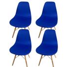 Kit 4 Capa de Cadeira Charles Eames Eiffel Pé Palito Malha Lisa