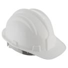 kit 4 Capacete de Segurança com Carneira e Aba Frontal Branco Worker
