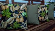 Kit 4 Capas Almofadas Gorgurinho Estampado casca de arvore Com caqui 45x45 Cm