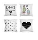 kit 4 capas almofadas love