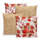 Kit 4 Capas de Almofada 40cmx40cm Gorgurinho Lisas e Estampadas