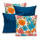 Kit 4 Capas de Almofada 40cmx40cm Gorgurinho Lisas e Estampadas