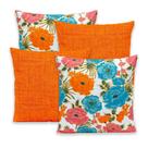 Kit 4 Capas de Almofada 40cmx40cm Gorgurinho Lisas e Estampadas