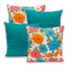 Kit 4 Capas de Almofada 40cmx40cm Gorgurinho Lisas e Estampadas