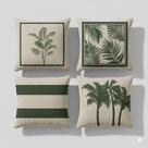 Kit 4 Capas de Almofada 45x45 Microfibra Sublimada com Zíper Várias Estampas Decorativas