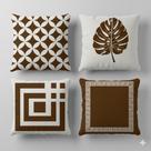 Kit 4 Capas de Almofada 45x45 Microfibra Sublimada com Zíper Várias Estampas Decorativas