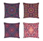 Kit 4 Capas De almofada Decorativa Mandalas