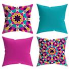 Kit 4 Capas de Almofada Decorativas Estampadas - 053