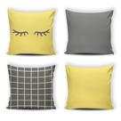 Kit 4 capas de Almofada Modern Print 42 cm x 42 cm - 062
