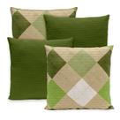 Kit 4 Capas de Almofada Piquet 40x40 cm Decorativas Estampadas e Lisas