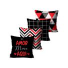 Kit 4 Capas de Almofadas Alta Qualidade Mdecore 45X45