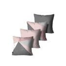 Kit 4 Capas de Almofadas Alta Qualidade Mdecore 45X45