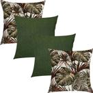 Kit 4 Capas de Almofadas Costela de Adão Marrom e Verde Musgo Liso 45x45cm Kit 4 Capas de Almofadas Costela de Adão Marrom e Verde Musgo Liso 45x45cm