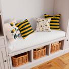 Kit 4 Capas De Almofadas Decorativa COM ENCHIMENTO Bee Honest