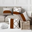 Kit 4 Capas De Almofadas Decorativa Geometric Morph