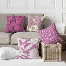 Kit 4 Capas De Almofadas Decorativa Purple Flowers Kit 4 Capas De Almofadas Decorativa Purple Flowers